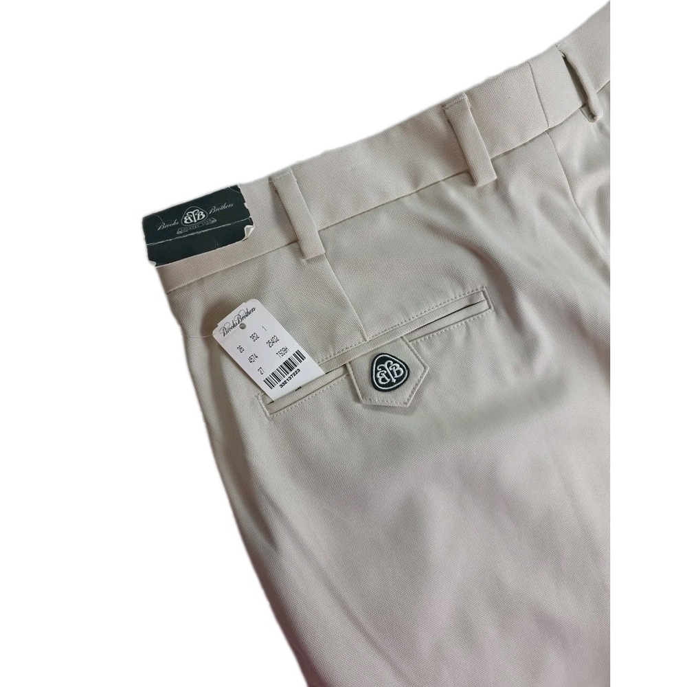 Brooks Brothers Country Club Pro Sport Golf Pants Tan‎ Polyester Mens 38x32 NWT
